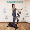 Bicicleta Elíptica Mobiclinic Rueda 4 Kg 8 Resistencias Pantalla Lcd Max. 100kg Antideslizante