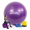 Pelota De Yoga Mobiclinic 58 Cm Inflador Antideslizante Anti-pinchazos Pelota De Pilates Para Fitness, Embarazada Morada