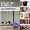 Pelota De Yoga Mobiclinic 58 Cm Inflador Antideslizante Anti-pinchazos Pelota De Pilates Para Fitness, Embarazada Morada