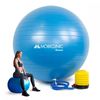 Pelota De Yoga Mobiclinic 58 Cm Inflador Antideslizante Anti-pinchazos Pelota De Pilates Para Fitness, Embarazada Azul
