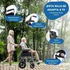 Silla De Ruedas Plegable Mobiclinic Marsella Ruedas Extraíbles Ancho 46 Cm Reposapiés Y Reposabrazos Abatibles