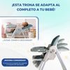 Trona Para Bebé Evolutiva Con Ruedas Mobiclinic Ajustable Regulable Verde Doble Bandeja Desmontable Lavable