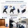 Silla De Paseo Mobiclinic Ultracompacta Trip Arnés Con 5 Puntos Manillar Para Transporte Cesta 0-36 Meses Ajustable Azul