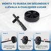 Pack De Cinta De Correr Eléctrica Plegable Y Rueda De Abdominales Con Esterilla