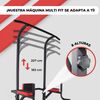 Fitness Mobiclinic Estación De Fondos Multifit Altura Y Respaldo Regulables Power Tower Dip Station Torre Multifuncional Resistente Hasta 200 Kg Gimnasio En Casa Pull-up