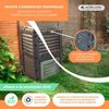 Compostador De Jardín Mobiclinic Biobin 300l Transformador De Residuos En Abono Natural Sin Herramientas
