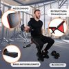 Banco De Musculación Multifunción Mobiclinic Plegado Ultra Compacto Flexfit Max 200 Kg Regulable Asa De Transporte