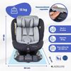 Silla De Coche Infantil Silla De Coche Bebe Mobiclinic Grupo 2/3 Giro 360º I-size Evolutiva 40 - 150 Cm Reclinable Ajustable Grupo 0/1/2/3 Lionfix Pro