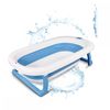 Bañera Para Bebe Mobiclinic Plegable Compacta Antideslizante Con Patas Incluye Tubo De Desagüe Azul Bubba