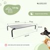 Cama Elevada Para Mascotas Mobiclinic Aislante 122 X 71 X 21 Cm Máx. 60 Kg Ligera Resistente Gris Cleo