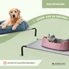 Cama Elevada Para Mascotas Mobiclinic Aislante 122 X 71 X 21 Cm Máx. 60 Kg Ligera Resistente Gris Cleo