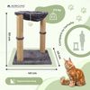 Árbol Rascador Para Gatos Mobiclinic Con Hamaca 40 X 40 X 50 Cm Ligero Resistente Máx. 10 Kg Milo