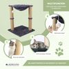 Árbol Rascador Para Gatos Mobiclinic Con Hamaca 40 X 40 X 50 Cm Ligero Resistente Máx. 10 Kg Milo