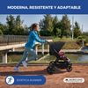 Silla De Paseo 3 Ruedas Mobiclinic Ruedas Todoterreno Manillar Monomando Bolsillo Trasero Estilo Deportivo Plegado Con Un Clic Cesta Xxl Hasta 22 Kg Agnes