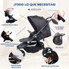 Silla De Paseo 3 Ruedas Mobiclinic Ruedas Todoterreno Manillar Monomando Bolsillo Trasero Estilo Deportivo Plegado Con Un Clic Cesta Xxl Hasta 22 Kg Agnes