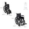 Silla De Ruedas Mobiclinic S220 Sevilla Plegable 46 Cm Ruedas Traseras Grandes Extraíbles Reposapiés Y Reposabrazos