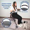 Andador Para Ancianos Mobiclinic Plegable Con Frenos Aluminio Con Cesta Con Asiento 4 Ruedas Escorial Burdeos