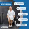 Elevador Wc Para Adulto Sin Tapa Mobiclinic 14 Cm Adaptable A Inodoros Ovalados Sistema De Fijación Lateral Titán