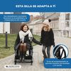 Silla De Ruedas Plegable Y Ortopédica | Plegable Y Reposabrazos Abatibles | Giralda | Mobiclinic Ancho De Asiento 46 Cm