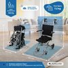 Silla De Ruedas Mobiclinic Tránsito  Asiento 34 Cm  Plegable  Aluminio  Ruedas Pequeñas  Frenos Manetas  Neptuno