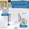 Silla De Ducha/baño | Regulable En Altura, Con Asiento Ergonómico Y Conteras Antideslizantes | Mod. San Fermín | Mobiclinic