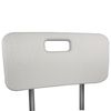 Silla De Baño Olivo Mobiclinic Regulable En Altura Aluminio Respaldo Blanco