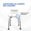 Silla De Baño Marisma Mobiclinic Altura Regulable Respaldo Asiento En U