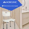 Silla De Baño Marisma Mobiclinic Altura Regulable Respaldo Asiento En U