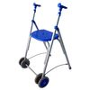 Andador Andador De Aluminio Plegable Regulable En Altura Azul