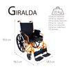 Silla De Ruedas, Plegable, Reposabrazos Abatibles, Giralda, Mobiclinic