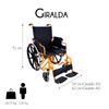 Silla De Ruedas, Plegable, Reposabrazos Abatibles, Giralda, Mobiclinic