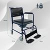 Silla Orinal | Con Tapa | Reposapiés Abatibles | Reposabrazos Extraíbles | Ruedas | Azul | Barco | Mobiclinic