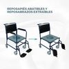 Silla Orinal | Con Tapa | Reposapiés Abatibles | Reposabrazos Extraíbles | Ruedas | Azul | Barco | Mobiclinic