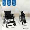 Silla De Ruedas  Mobiclinic Plegable  Aluminio  Con Frenos  Reposabrazos Y Reposapiés  Respaldo Partido  Palacio