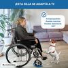 Silla De Ruedas  Mobiclinic Plegable  Aluminio  Con Frenos  Reposabrazos Y Reposapiés  Respaldo Partido  Palacio