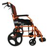 Silla De Ruedas Pirámide Mobiclinic 41 Cm Plegable Aluminio Freno En Manetas Reposapiés Reposabrazos Naranja