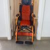 Silla De Ruedas Pirámide Mobiclinic 41 Cm Plegable Aluminio Freno En Manetas Reposapiés Reposabrazos Naranja