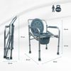 Silla Con Wc Mobiclinic Plegable Con Tapa Altura Regulable Reposabrazos Aluminio Mar