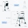 Andador Para Ancianos Mobiclinic Dos Ruedas Plegable Con Asiento Aluminio Altura Regulable Compostela Plata