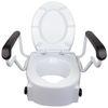 Elevador Wc  Mobiclinic Con Tapa  Adaptable  Regulable  Inclinable  Reposabrazos Abatibles  Blanco  Tajo