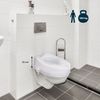 Elevador Wc Para Adulto Sin Tapa Mobiclinic 10 Cm Adaptable A Inodoros Ovalados Sistema De Fijación Lateral Titán