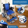 Silla De Ruedas Eléctrica Mobiclinic Plegable Auton. 20 Km Aluminio 24v Azul Y Negra Lyra