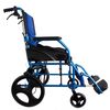 Silla De Ruedas  Mobiclinic Plegable  Aluminio  Frenos En Manetas  Ancho Asiento 46cm  Azul  Pirámide