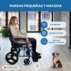 Silla De Ruedas  Mobiclinic Plegable  Aluminio  Frenos En Manetas  Ancho Asiento 46cm  Azul  Pirámide