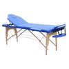 Camilla De Plegable  Mobiclinic Madera  Reposacabezas  Portátil  186 X 60 Cm Azul