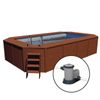 Piscina Madera Panelada K2o Con Depuradora De Arena 655x390x124 Cm K2o Y Escalera