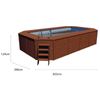 Piscina Madera Panelada K2o Con Depuradora De Arena 655x390x124 Cm K2o Y Escalera