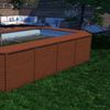 Piscina Madera Panelada K2o Con Depuradora De Arena 655x390x124 Cm K2o Y Escalera