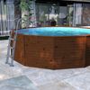 Piscina Madera Panelada K2o Con Depuradora De Arena 375×127 Cm Y Escalera