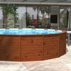 Piscina Madera Panelada K2o Con Depuradora De Arena 475×127 Cm Y Escalera